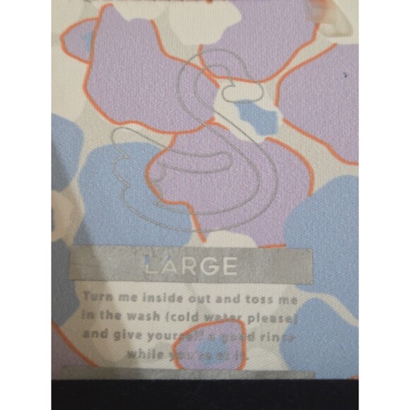 Swannies Golf Performance Polo Club Logo Collared Stretch Floral Men's L B25.1 - Picture 3 of 14